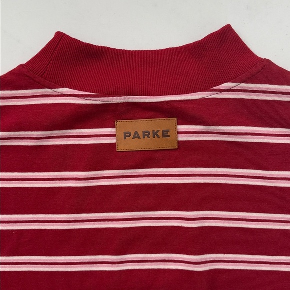 NEW PARKE 
Valentines Stripe Mockneck 
Size S/M - Picture 8 of 9